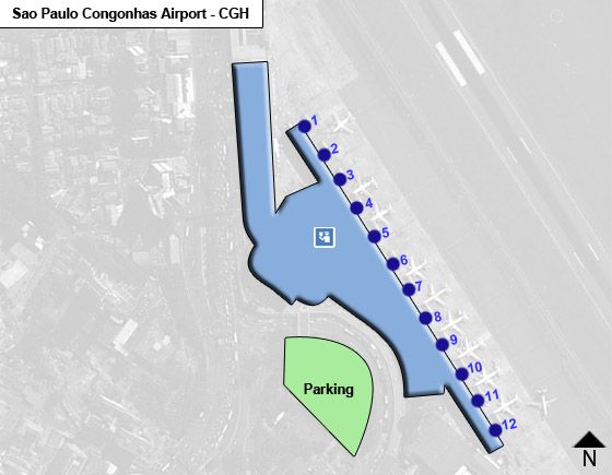 Sao Paulo Congonhas CGH Terminal Map