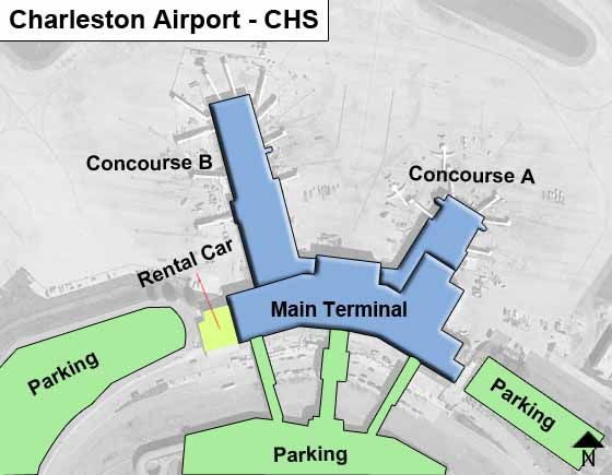 Charleston Airport CHS OverviewMap 