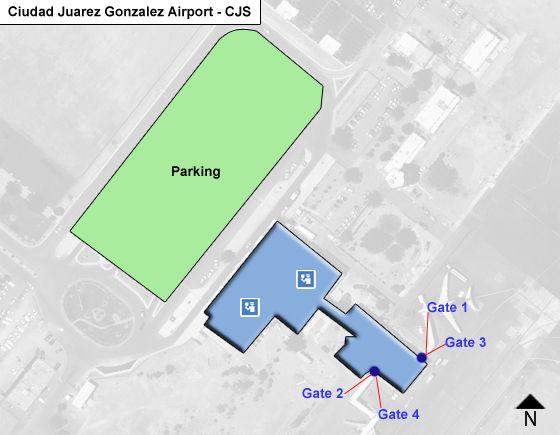 Ciudad Juarez Gonzalez CJS Terminal Map