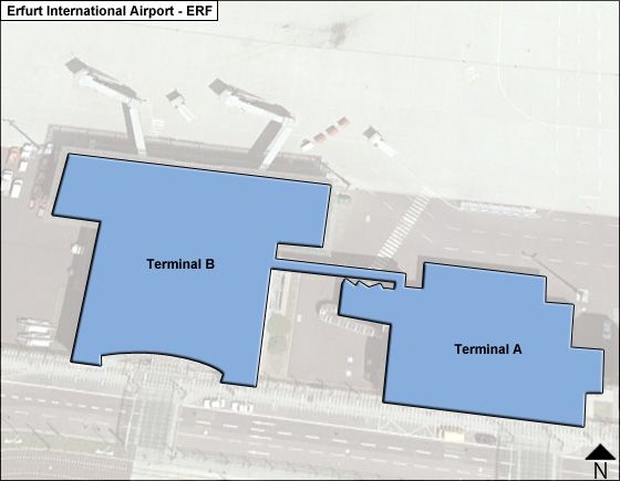 Erfurt Weimar ERF Terminal Map