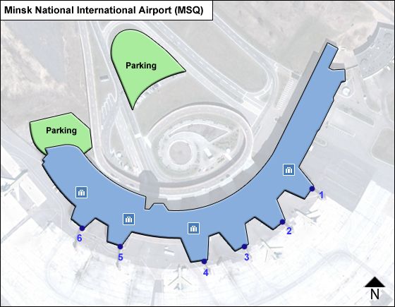 Minsk National MSQ Terminal Map