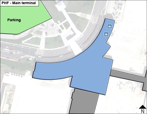 Newport News Williamsburg PHF Terminal Map