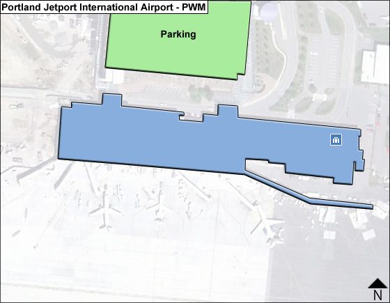 Portland Jetport PWM Terminal Map