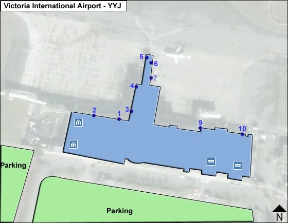 Victoria International Airport Map | Map Of Beacon
