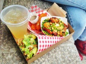 Duck Cone Salad & Crispy Pork Belly Salad
