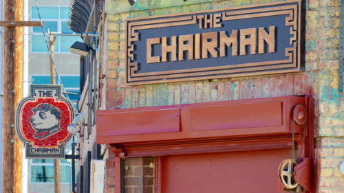 The exterior of the Chairman, a new restaurant in the downtown Arts District. (Eddie Lin / For The Times)