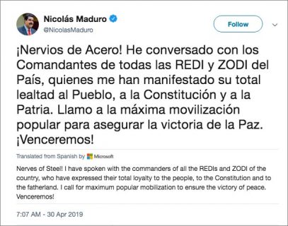 Watch: Heavy Gunfire, Protesters Mowed Down, Military Vehicles Burn as Venezuela Collapses