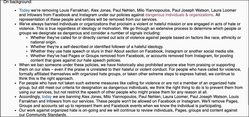 Exclusive: Facebook Letter Designates Infowars As Terrorist Organization