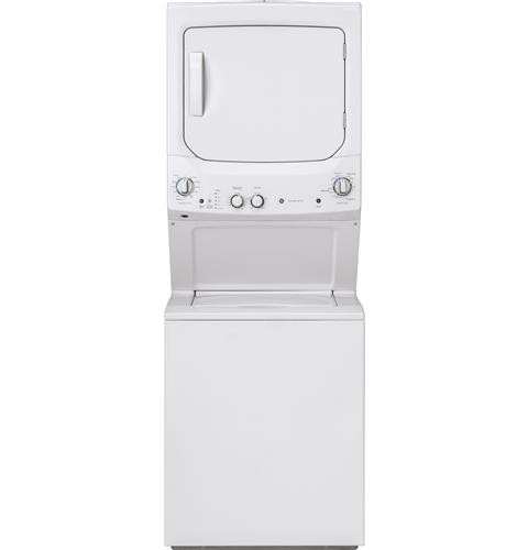 General Electric 27" Electric Laundry Center, 3.2 C/F Washer, 5.9 C/F Dryer, 11 Wash Cycles, 4 Dryer Cycles, GUD27ESSMWW, White