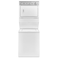 Whirlpool 27" Electric Laundry Center, 2.5 C/F Washer, 5.9 C/F Dryer, WET4027HW, White