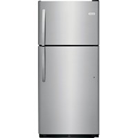 Frigidaire 21 C/F Refrigerator with Top Freezer,  Energy Star, Glass Shelves, No Ice Maker, FRTD2021AS, Stainless Steel