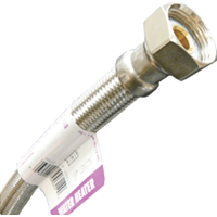 Fluidmaster Flexible Stainless Steel Water Heater Connectors3/4" FIP x 3/4" FIP x 24", Fluidmaster No Burst«