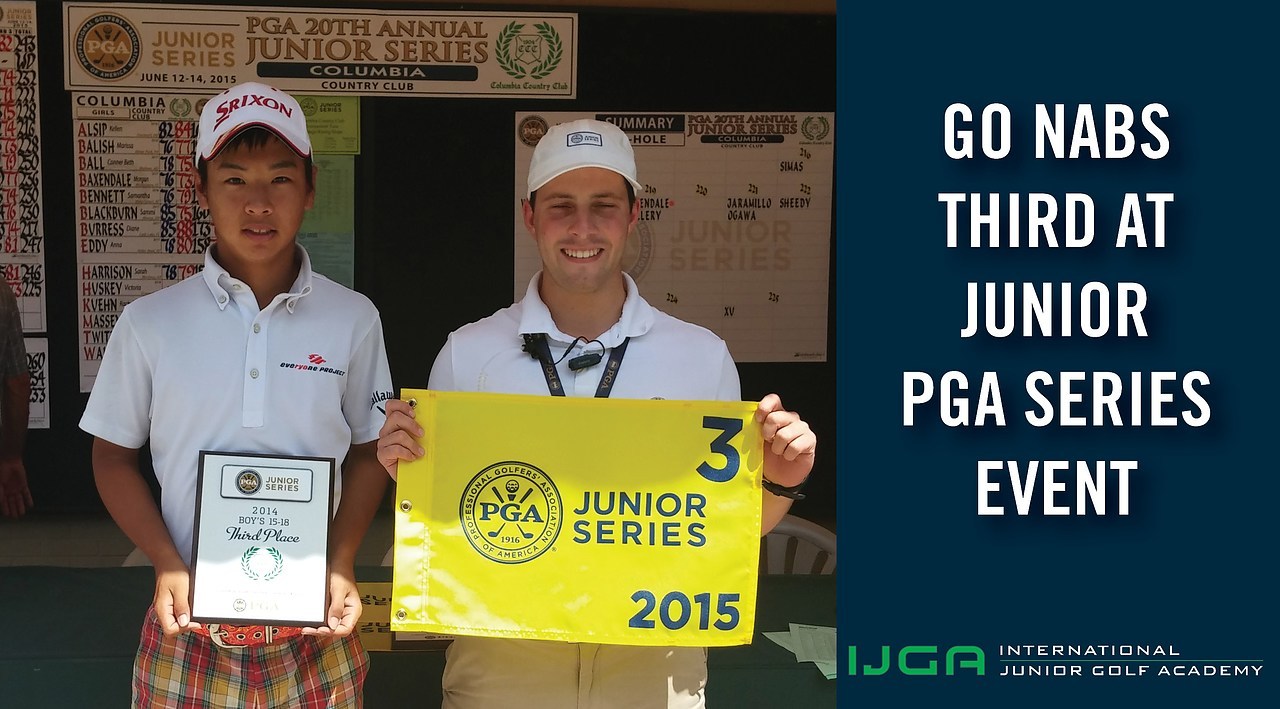 Go nabs third in the 2015 Junior PGA Series event
