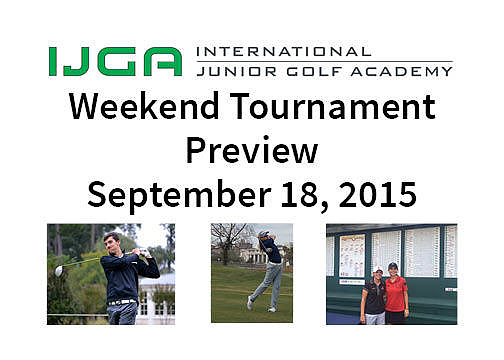 Weekend Tournament Preview – Sept. 18, 2015