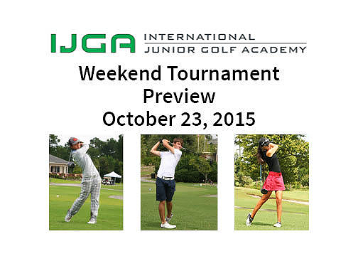 Weekend Tournament Preview — Oct. 23, 2015