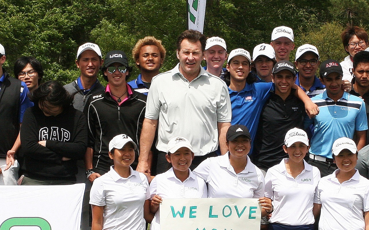 Sir Nick Faldo Visits IJGA