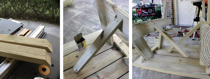 You CAN split the 2x6 down the center with a circular saw, but a table saw makes it MUCH easier.