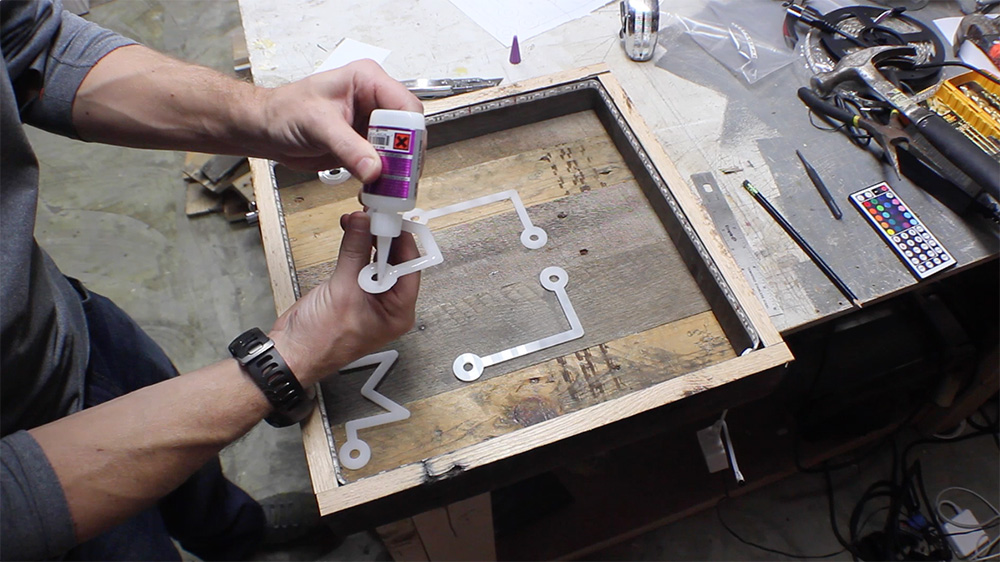 How to make an LED sign with reclaimed wood