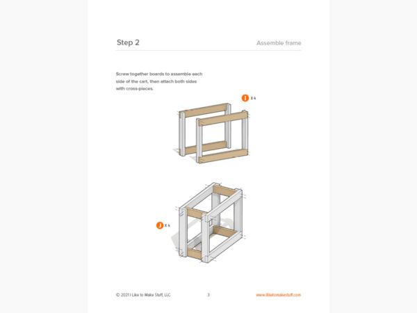 Rolling Lathe Cart - Digital Plans - Image 3