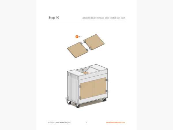 Rolling Lathe Cart - Digital Plans - Image 4