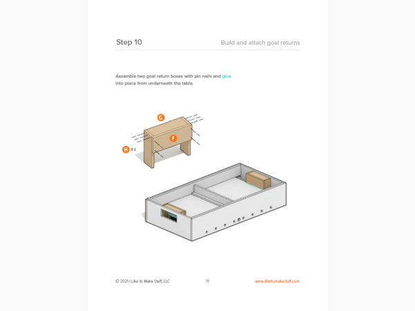 Foosball Table - Digital Plans - Image 5