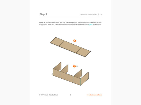 Media Console Table - Digital Plans - Image 4