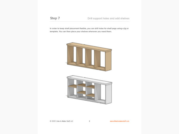 Simple Bookcase - Digital Plans - Image 5