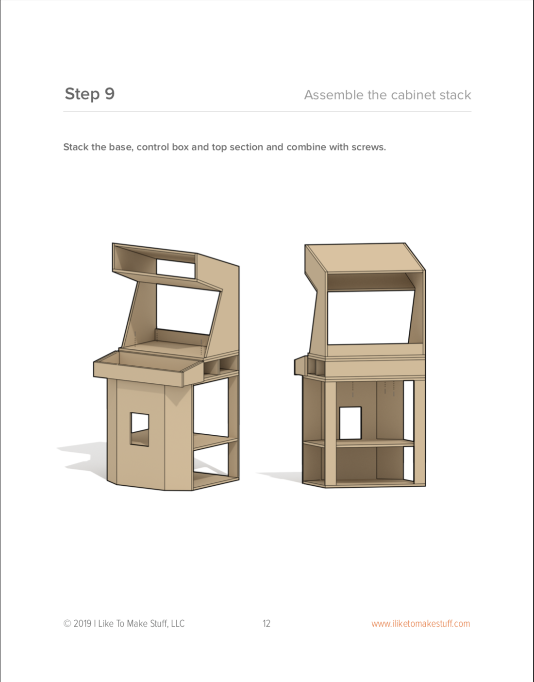 Arcade Cabinet MKII - Digital Plans - I Like To Make Stuff