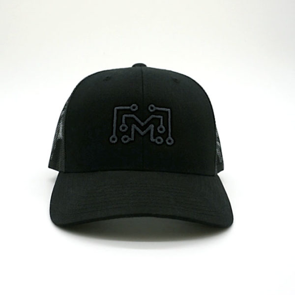 Logo Trucker Hat — Black/Black - Image 3
