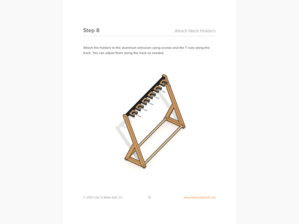 Multi Guitar Stand — Digital Plans - Image 5