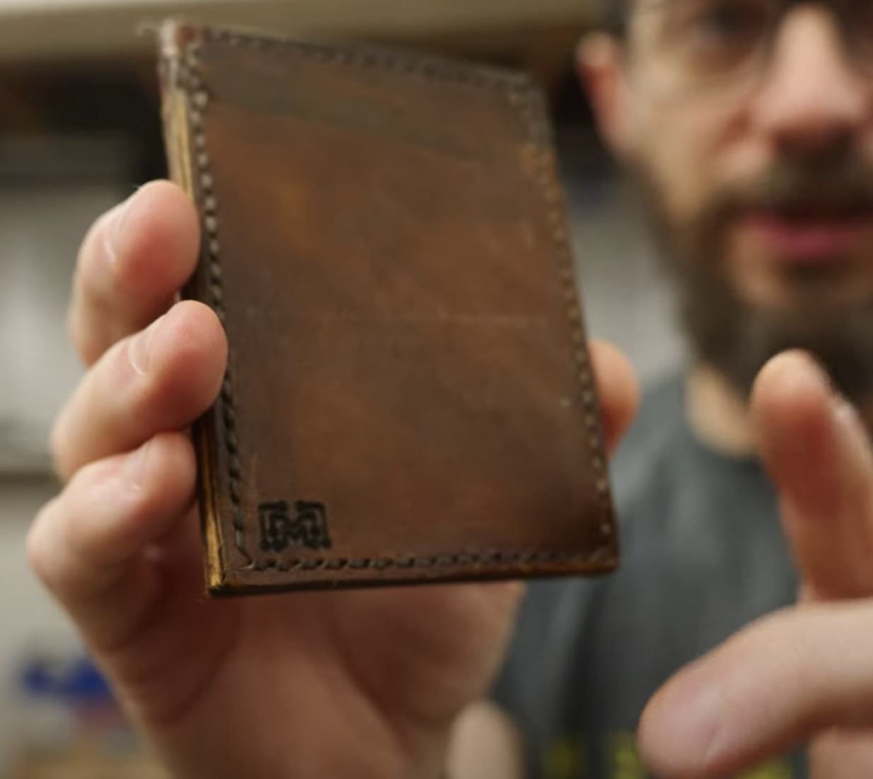 Make a Minimal Leather Wallet - I Like To Make Stuff