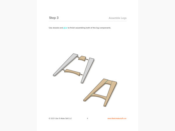 Folding Side Table — Digital Plans - Image 6