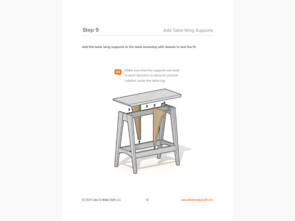 Folding Side Table — Digital Plans - Image 7