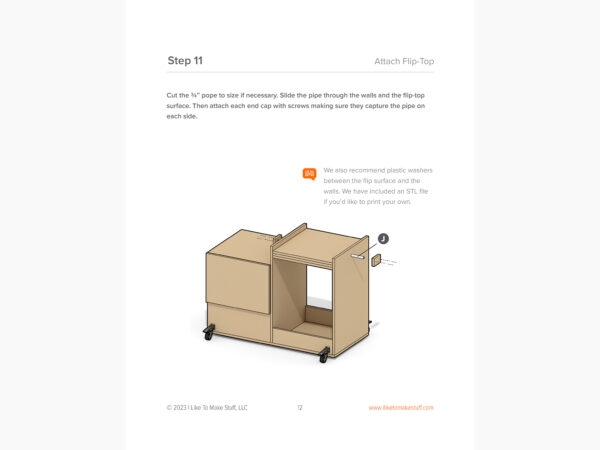 Flip Top Tool Cart — Digital Plans - Image 7