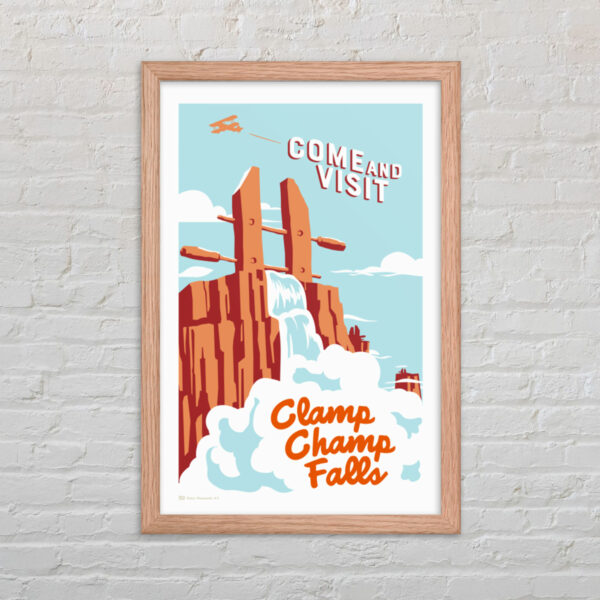 Clamp Champ Falls Framed Poster (12x18) - Image 2