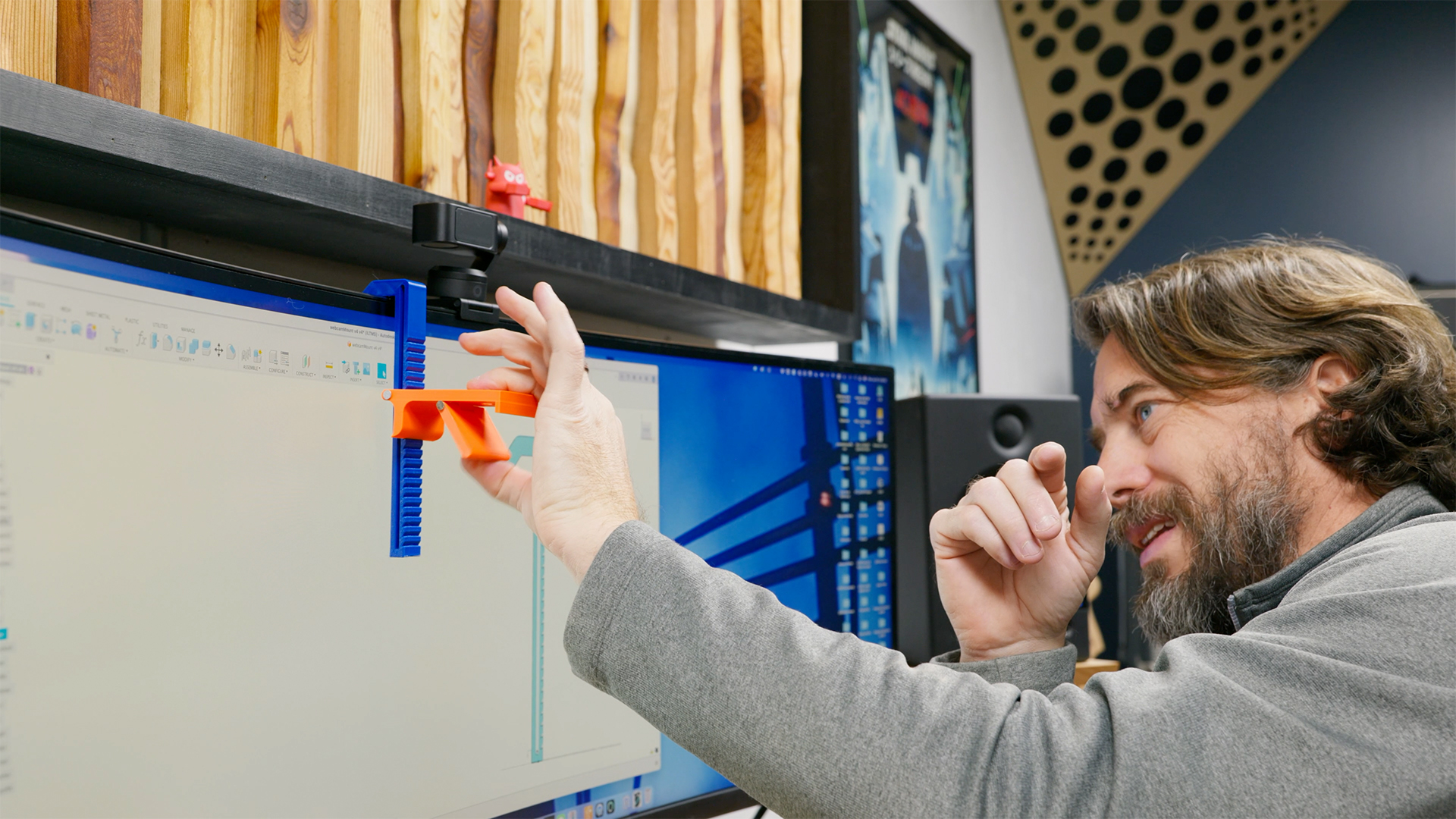 Making a Better Webcam Mount for More Natural Conversations - I Like To ...