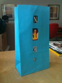 Birthday gift bag (ransom style)