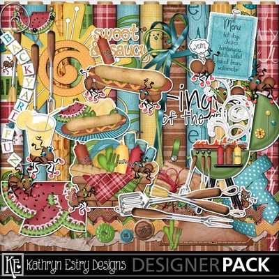 Digital Scrapbooking Kits | Cookout Ant-ics Bundle-(Kathryn) | Camping ...