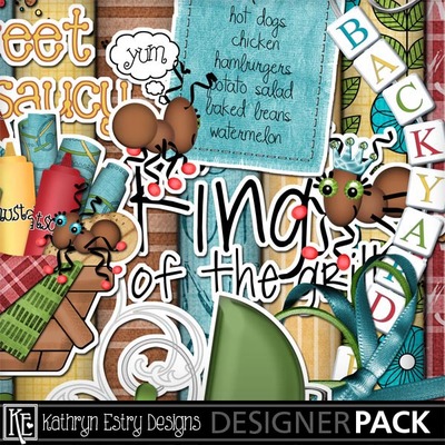 Digital Scrapbooking Kits | Cookout Ant-ics Bundle-(Kathryn) | Camping ...