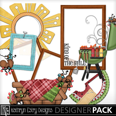 Digital Scrapbooking Kits | Cookout Ant-ics Bundle-(Kathryn) | Camping ...