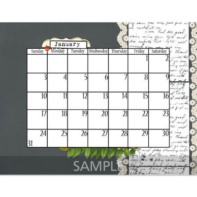 Digital Scrapbooking Kits | 11x8_5 Calendar2 2016-(aniaw) | Calendars ...