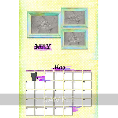 Digital Scrapbooking Kits | 11x8_5 Calendar 2018-(aniaw) | Calendars ...