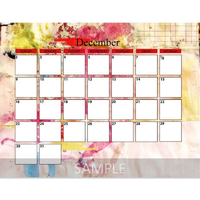 Digital Scrapbooking Kits | 11x8_5 Calendar 2018-(aniaw) | Calendars ...