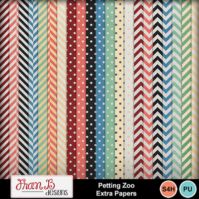 Digital Scrapbooking Kits | Petting Zoo Extra Papers-(FranB) | Animals ...