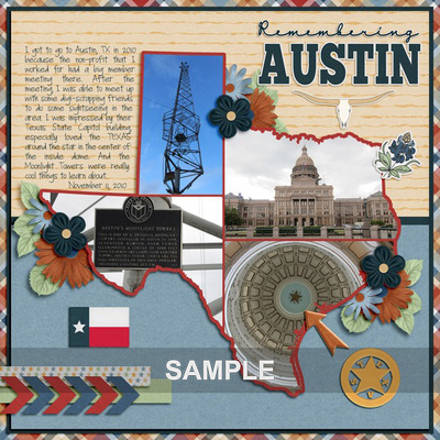 Digital Scrapbooking Kits | Texas-(FranB) | Vacations - Travel | MyMemories