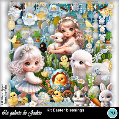 Digital Scrapbooking Kits | Kit Easter Blessings FS-(GJ) | Holidays ...
