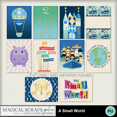 Small World Notes Digital Scrapbooking Kits | A Small World-bundle-(MSG) | Entertainment ...