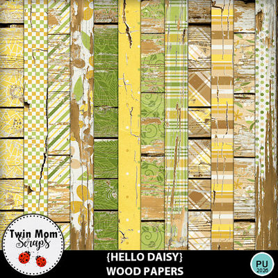 Digital Scrapbooking Kits | Hello Daisy BUNDLE-(TwinMom