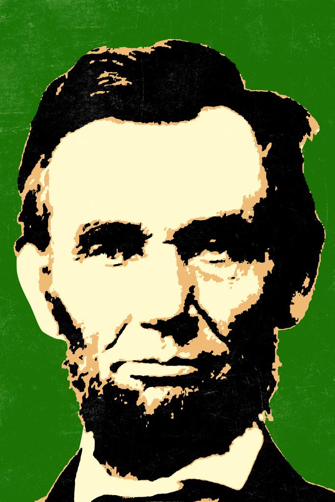 Pop Art Abraham Lincoln Green Mural inch Poster 36x54 inch | eBay