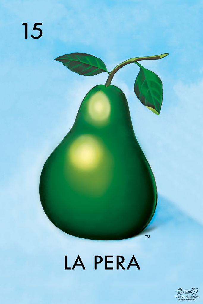 15 La Pera Pear Loteria Card Poster 12x18 inch eBay